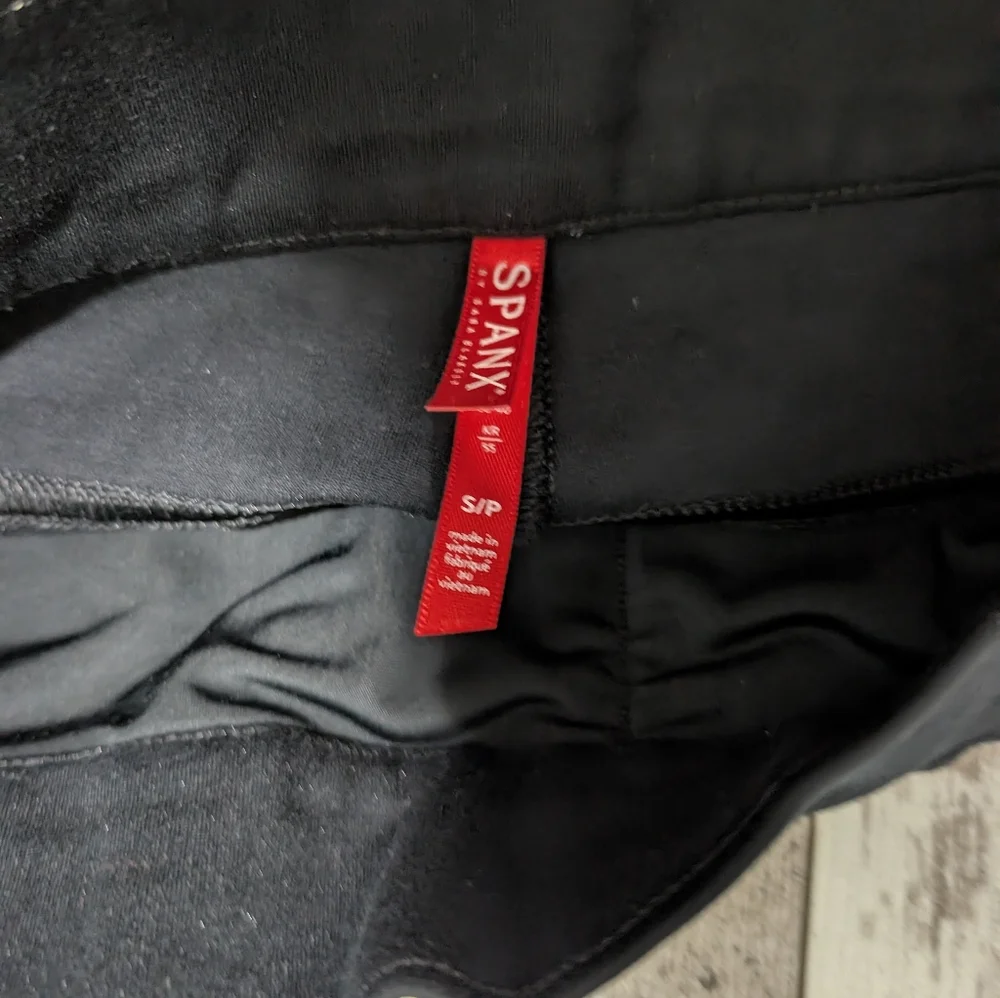Spanx The Perfect Pant Ankle Pull‎ On Pants Black S/PHigh Rise Pockets Nylon